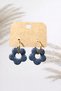 Polymer Clay Handmade Yellow Hoop Earrings - 4