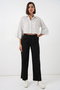 Women's Striped Oversized Short Shirt 20326 - White - 2