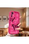 Silicone Slim Soft Rose Red Phone Case Butterfly Pattern Compatible with Mi 12 Lite 5g