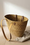 Terra Sea Grass Wicker Oval Bag Unlined Shoulder Strap Daily Shopping and Beach Bag Bag Si - 6