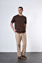 Modal Fabric Oversized Crew Neck T-Shirt - 4