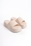 Cream Women's Flat Shoes Slipper - 4
