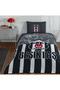 License-Protected Beşi̇ktaş Şanli Eagle Night Glow Pa Cotton Single Person Bedding Set