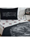 License-Protected Beşi̇ktaş Şanli Eagle Night Glow Pa Cotton Single Person Bedding Set - 4
