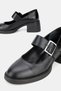 Women's Black Genuine Natural Leather Leather -41 Size Buckle Mary Mary Janes Kkabi - 4