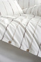 Bohemian Double Duvet Cover Set Ribbed Woven Cotton Luxury Fabric - 2