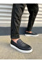 Black (White Sole) Men's Casual Shoes - 3