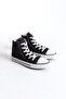 Black Linen Lace-Up Men's Hi Sneakers - 4