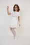 23Rd April Show Outfit Girls Colorful Polka Dot Piece Skirt Angel Printed T-Shirt Set