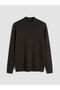 Brown Half Turtleneck Men's Knitwear Sweater from Guliis Store - 5