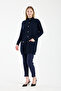 French Knitwear Wool Cardigan Dark Blue - 3