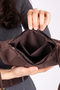 Women's Shoulder Bag Suede and Leather Bag . Small Size Bag - 6