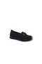 Wanetti 203 Women's Black Buckled Print Perforated Daily Use Comfort Shoes - 6