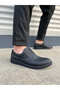 Black Lace-Up Men's Classic Shoes - 3