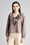 Checkered Waffle Textured Blouse G9787Ax26Sp - 3