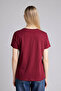 26Y801002390 Claret Red Women's T-Shirt H1409Ax/Br115 - 5