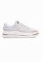 Women's Sneakers Velvet Patterned Gold Detailed Thick Sole Sports Shoes Lilium Gray - 2