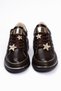 Women's Sneakers Gold Star Detailed Thick Soled Sports Shoes Veronica Brown - 5