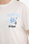 100% Cotton Oversized Crew Neck Printed Short Sleeve T-Shirt G5910Ax26Sp - 5