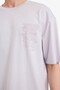 100% Cotton Breathable Boxy Fit T-Shirt F9696Ax26Sp - 4
