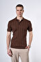 Kendinden Striped Knitwear Polo T-Shirt
