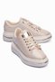 Women's Sneakers Gold Star Detailed Thick Soled Sports Shoes Veronica Beige