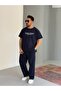 Laser Cut Tshirt - Seam Detail Tracksuit Men's 2-Piece Set - 4