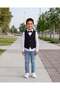 Boys Black Waistcoat Shirt And Tie Set - 5