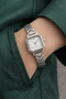 Women's Steel Watch Silver Color Minimal Vintage Stylish Elegant Case Wristwatch - 5