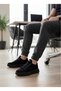 Lace-Up Men's Sports Shoes Black (Black Sole) - 4