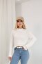 Off-The-Shoulder Zero Neckline Soft-Textured Knitwear Sweater Stylish and Comfortable Design - 3