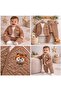 Cotton Piece Set of Quilted Jackets & Pants & Long Sleeve Bodysuits 3-Piece Baby Boy Set - 6