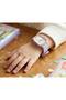 Girls Trendy Analog Wrist Watch with Square Dial – Casual Fashion Watch with Soft Strap-Light Purple - 3