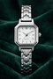 Women's Steel Watch Silver Color Minimal Vintage Stylish Elegant Case Wristwatch - 2
