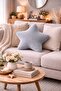 Moon Star Pillow Set Welsoft Fleece Plush Decorative Cushion Home & Children's Room - 4