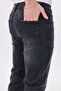 Men's Anthracite Gray Comfortable Regular Fit Daily Jeans Straight Leg Stretchy Denim - 4