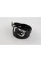 Silver Buckled Brown Faux Leather Women's Belt - 2