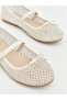 Timeless Clothing & Timeless Choices Ankle-Strapped Stone Embellished Girls' Ballet Flats - 3