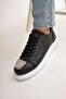 Lace-Up Men's Casual Shoes Black - 3