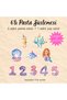 Mermaid Themed Cake and Cupcake Toppers – Birthday Set Decoration with 18 Wooden Sticks - 5