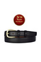 Genuine Leather , 3 cm Gold Color Buckled , Black, Sewn Classic Women's Belt I, 3Cmkla31