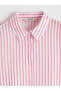 Nevavm with a Difference Xside Pink Striped Poplin Women's Shirt - S6Li75Z8-Lhk - 3