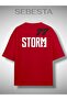 77 Storm Printed Premium Oversized Tee T-Shirt