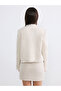 Ozmarka New Season Petite Crew Neck Tassel Women's Tweed Jacket - 5