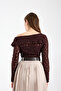 Women's Shoulder Detailed Lycra Spring Summer Lace Blouse - 7