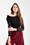 Women's Shoulder Detailed Lycra Spring Summer Lace Blouse - 4
