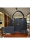 Black Gold Detailed Women's Handbag and Shoulder Bag Set – Wallet Pieces, with Strap, Stylish Daily & Evening Dress Set Bag