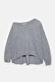 ALLBUCKS PULL&BEAR سترة محبوكة ناعمة غير متماثلة ABPNB3785 - 3