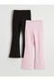 Timeless Clothing & Timeless Choices Girls' Leggings with Drawstring Waist Flared 2-Piece Set