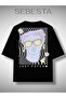 Just Psycho Printed Premium Oversized Tee T-Shirt